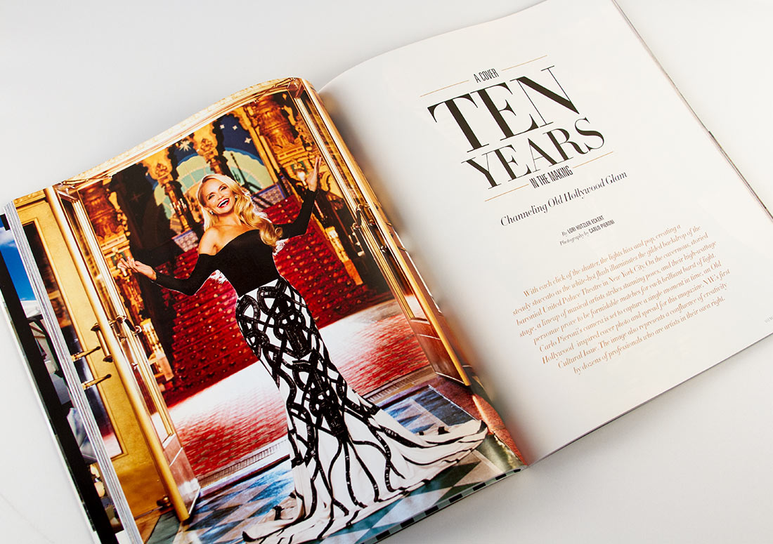 VIE Magazine Kristen Chenoweth Interior Pages publication publishing design branding