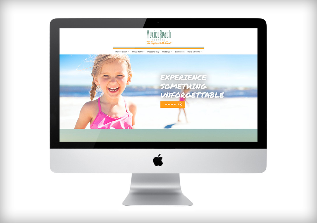 Mexico Beach Website branding web design