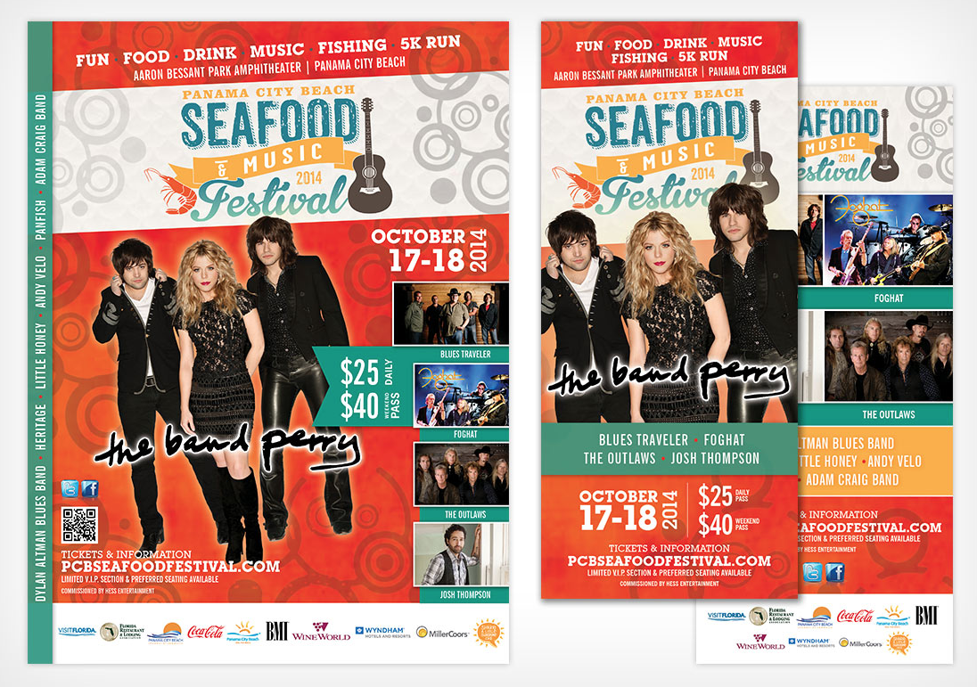 Panama City Beach Seafood and Music Festival Flyer