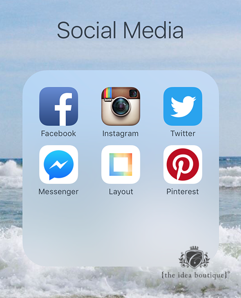 Social Media iPhone Screen