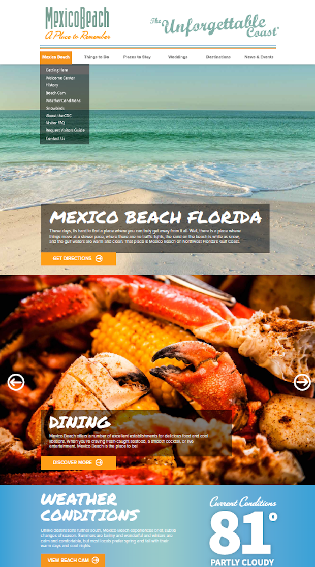 Mexico Beach Florida Website