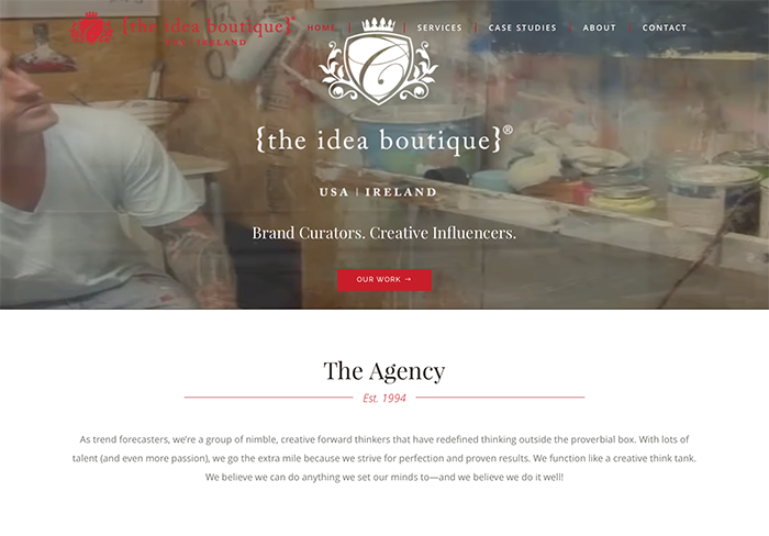 The Idea Boutique's website