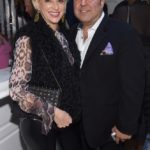 Dorinda Medley and John Mahdessian attend the opening of Christian Siriano's new store, The Curated, hosted by Alicia Silverstone and sponsored by VIE Magazine on April 17, 2018, in New York City.