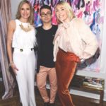 The Idea Boutique's art director, Tracey Thomas, fashion designer Christian Siriano and The Idea Boutique's owner/founder Lisa Burwell attend the opening of Christian Siriano's new store, The Curated, hosted by Alicia Silverstone and sponsored by VIE Magazine on April 17, 2018, in New York City.