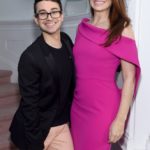Fashion designer Christian Siriano and actress Debra Messing attend the opening of Christian Siriano's new store, The Curated NYC, hosted by Alicia Silverstone and sponsored by VIE Magazine on April 17, 2018, in New York City.