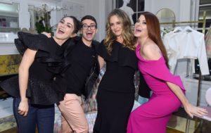 Isabelle Fuhrman, Christian Siriano, Alicia Silverstone and Debra Messing attend the opening of Christian Siriano's new store, The Curated NYC, hosted by Alicia Silverstone and sponsored by VIE Magazine on April 17, 2018, in New York City.