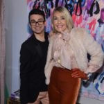 Fashion designer Christian Siriano and The Idea Boutique's owner/founder Lisa Burwell attend the opening of Christian Siriano's new store, The Curated, hosted by Alicia Silverstone and sponsored by VIE Magazine on April 17, 2018, in New York City.