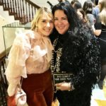 The Idea Boutique's owner/founder Lisa Burwell and pop artist Ashley Longshore attend the opening of Christian Siriano's new store, The Curated, hosted by Alicia Silverstone and sponsored by VIE Magazine on April 17, 2018, in New York City