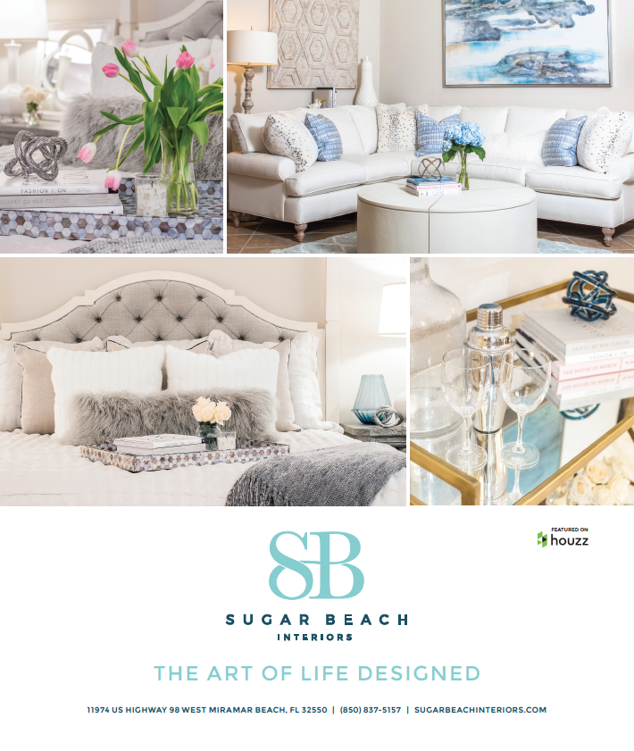 Sugar Beach Interiors print ad design by The Idea Boutique