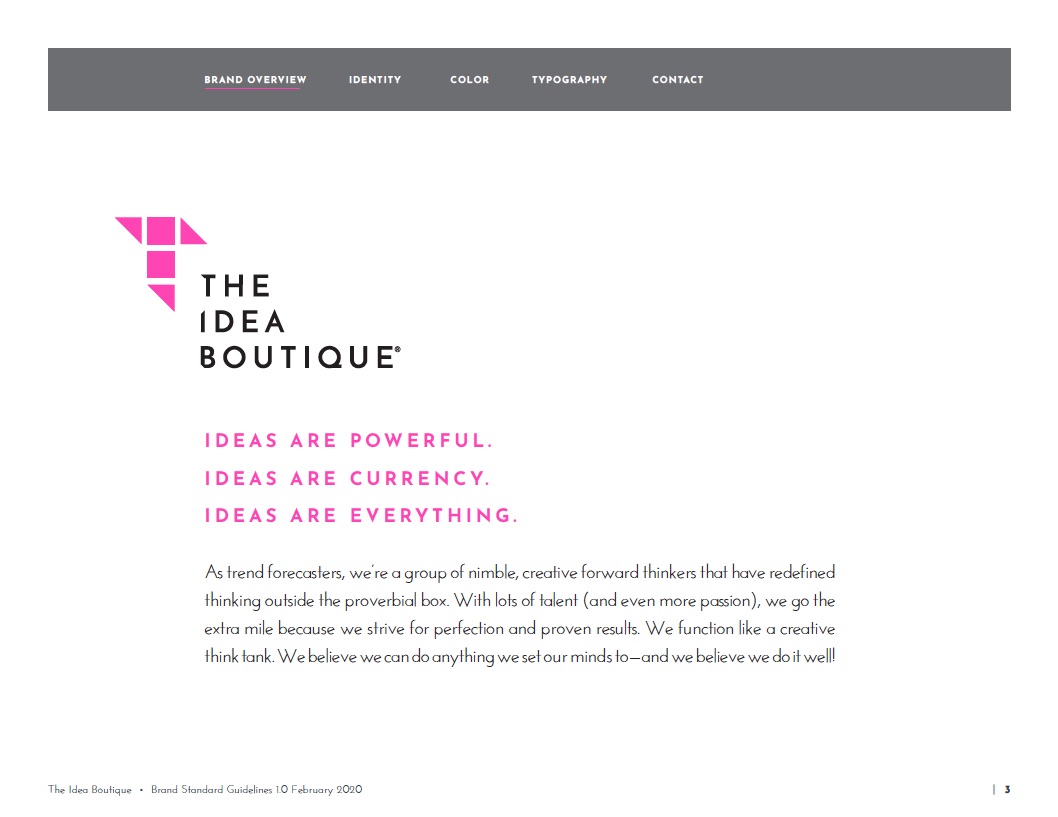 Introducing The Idea Boutique 2.0 The Idea Boutique