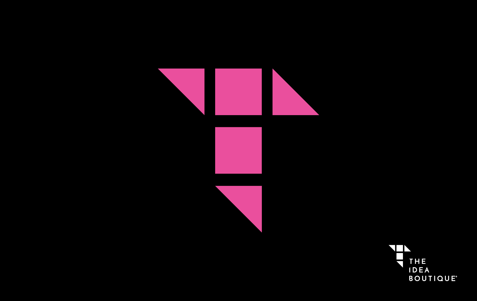 The Idea Boutique 2020 Rebrand logo and T logo mark